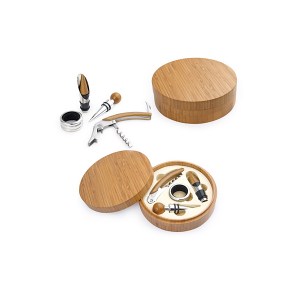 Caja Circular en Bambu HO0115